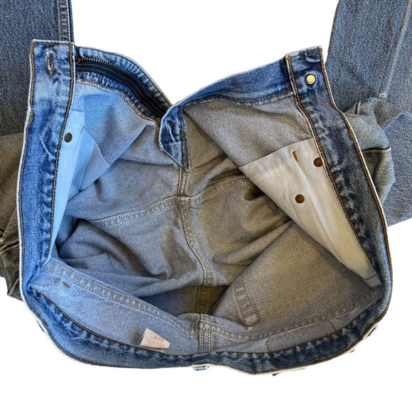 Levi’s 505 Vintage Retro Thrashed Y2K Straight Leg Denim Jeans 29 - Picture 15 of 16